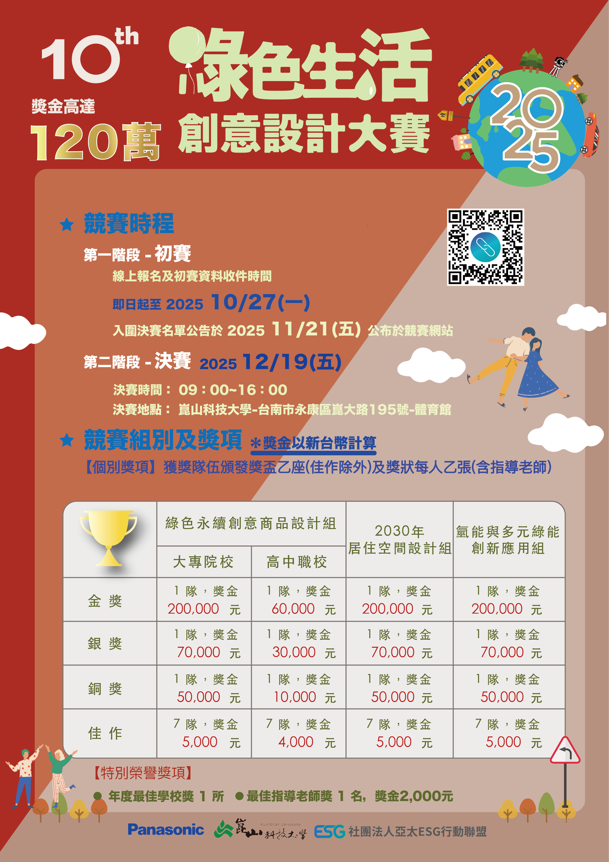 崑山科技大學「第十屆2025綠色生活創意設計大賽」